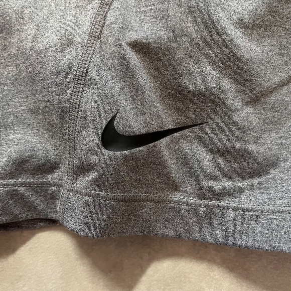Nike pro athletic shorts. Small. Wide waistband. Gray. - Picture 3 of 6